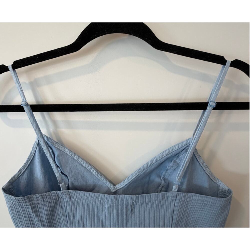 Urban Outfitters Size Medium Icy Blue Mini Dress Adjustable Straps Night Out - Picture 4 of 9